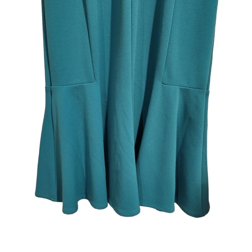 Calvin Klein Flounce Hem Dress Sleeveless Size 10 Blue - Picture 7 of 7